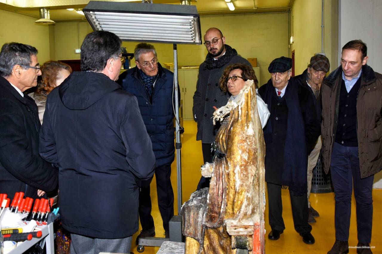 @rinodimaio- Rotary Club Perugia-Visita al deposito opere d'Arte danneggiate Terremoto 2017 - S.Chiodo 23 febbraio 2018-n.129