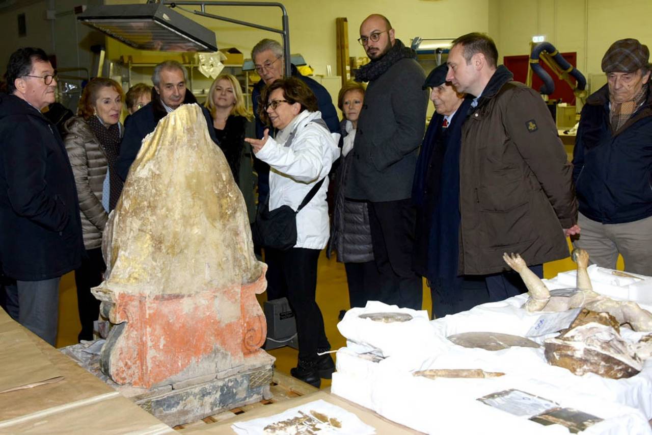 @rinodimaio- Rotary Club Perugia-Visita al deposito opere d'Arte danneggiate Terremoto 2017 - S.Chiodo 23 febbraio 2018-n.130