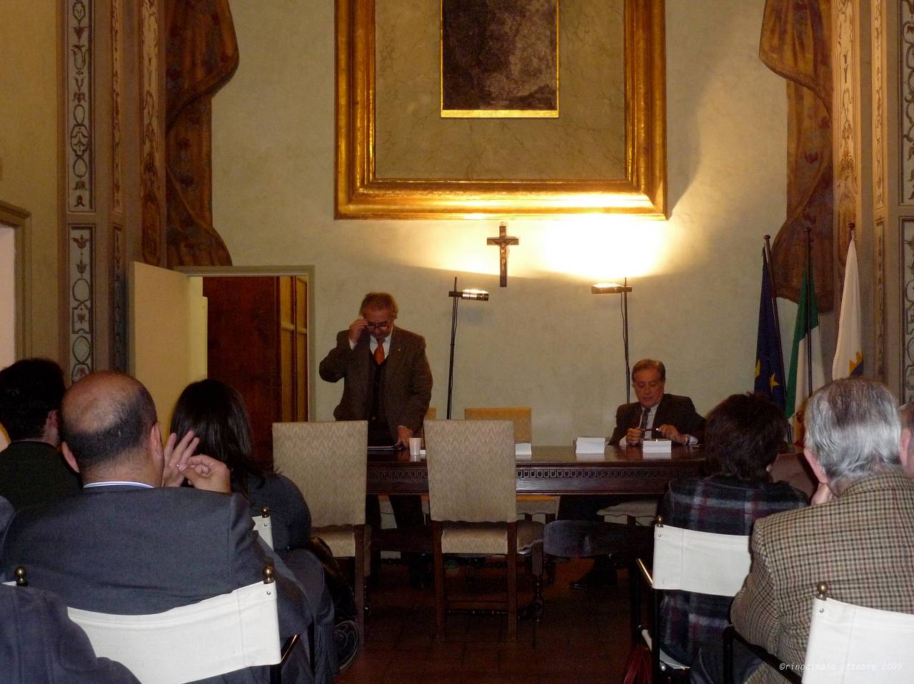 ©rinodimaio- R.C.Perugia- sede - Incontro con Prof.Baldelli - 20 ottobre 2009 - n.03